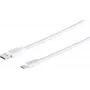 USB laidas S/CONN 13-31026 USB 3.2 Gen 1 1 m USB A USB C baltas