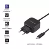 Qoltec 50190 Mobiliojo įrenginio įkroviklis iš tinklo, 3.4 A, USB, USB-C laidas
