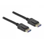 Delock DisplayPort kabelis - DisplayPort (M) į DisplayPort (M) - DisplayPort 2.0 - 2,0 m - palaiko 10K 60 Hz (10 240 x 4320) - Juoda (80262)