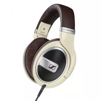 Ausinės Sennheiser HD 599 — laidinės, atviro tipo, 50 Ω, 12–38500 Hz, 1,2 m kabelis, dramblio kaulo spalvos