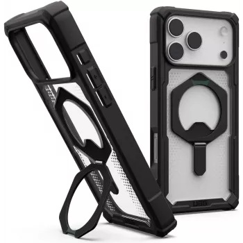 UAG Urban Armor Gear Plasma XTE MagSafe Kickstand Dėklas | Apple iPhone 17 Pro Max | juodas/skaidrus | 11452811404G