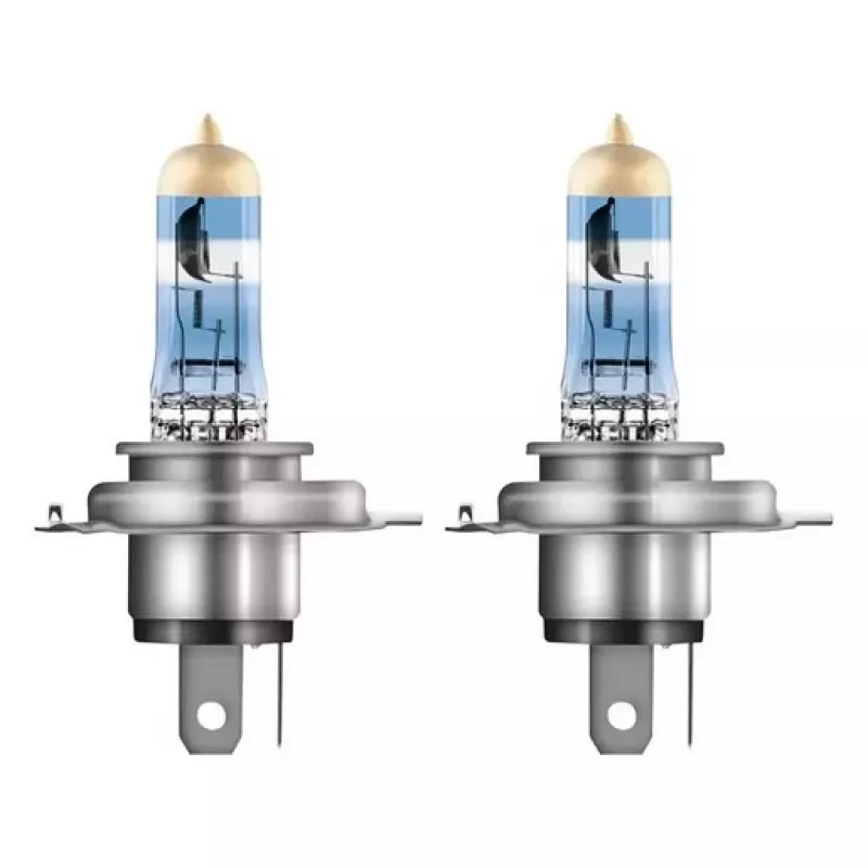 Halogeninis priekinio žibinto lemputės rinkinys Osram NIGHT BREAKER 220 H4 — dviejų lempučių pakuotė, 12V 60/55W