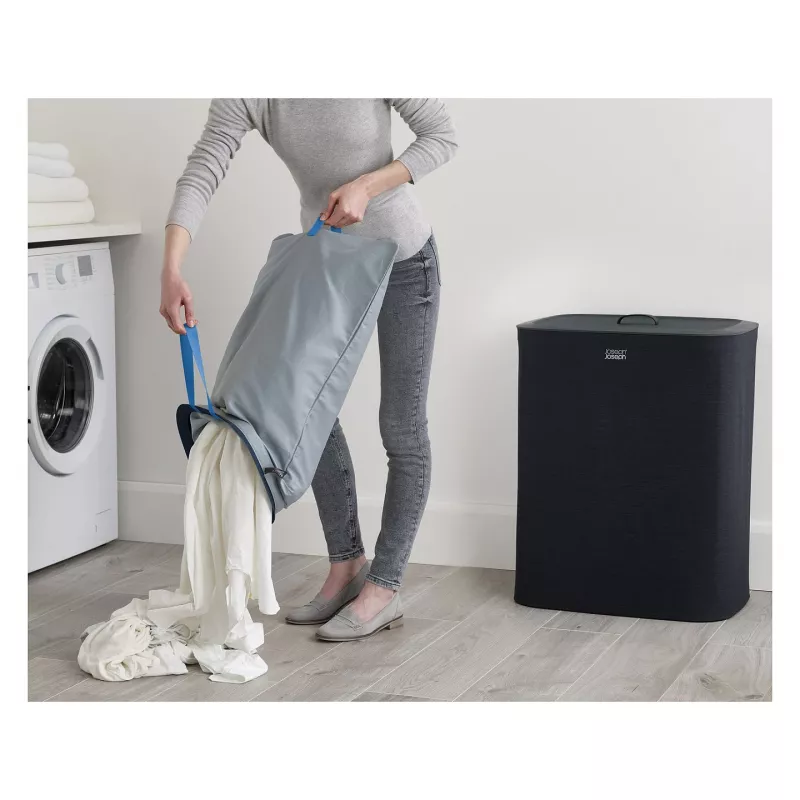 Joseph Joseph Laundry Separation Basket Tota 90 L Juoda – Skalbinių rūšiavimo krepšys