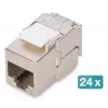 Digitus CAT 6A kompaktiškas kištukinis modulis ekranuotas beįrankis 24 vnt DN-93615-S-24