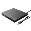 SAVIO AK-59 Išorinis plonas CD/DVD įrašymo įrenginys R/RW - USB-C/USB-A, juodas