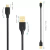 AUKEY CB-MD1 Black greitasis laidas Quick Charge micro USB-USB | 1m | 5A | 480 Mbps