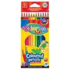 Spalvoti pieštukai Colorino Kids šešiakampiai 12 spalvų