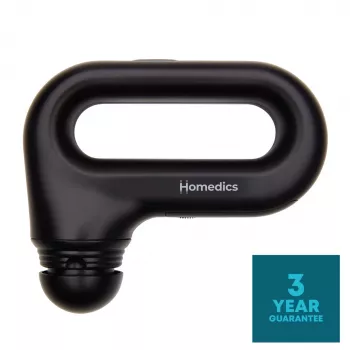 Nešiojamas vibracinis masažinis pistoletas HoMedics HHP-120BK – kompaktiškas akumuliatorinis perkusinis masažuoklis
