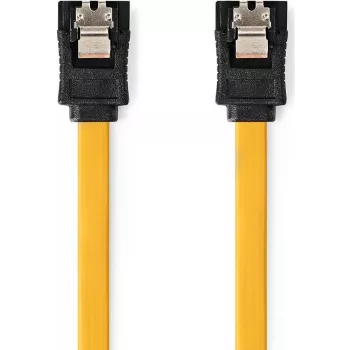 Nedis SATA kabelis | 6 Gbps | SATA 7-pin lizdas | SATA 7-pin lizdas – nikeliuotas | 1,00 m | Plokščias | PVC | Geltona | Dėžutė