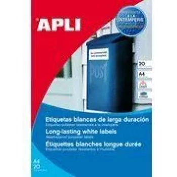 Atsparūs oro sąlygoms poliesteriniai lipdukai agipa 12113, 99,1 x 38,1 mm, ritinys