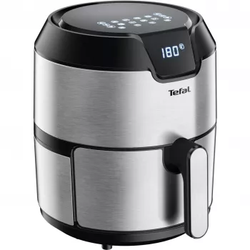 Karšto oro gruzdintuvė Tefal Easy Fry EY401D, 4,2 L, 1500 W, juoda/nerūdijantis plienas