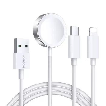 Magnetinis krovimo kabelis Joyroom S-IW008 Lightning USB-C 5V 1,2 m baltas