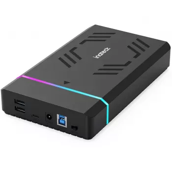 Inateck FE3003_BLACK išorinis kietojo disko korpusas juodas