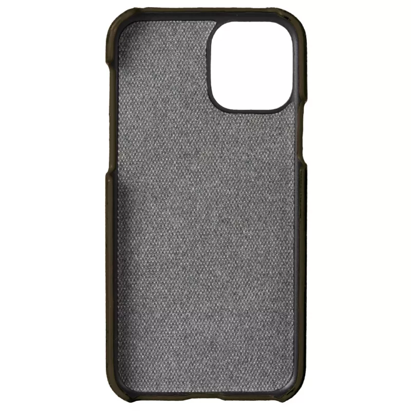 Telefono dėklas Krusell Birka Apple iPhone 11 Pro Max, tamsiai ruda, natūralaus kamščio ir odos stiliaus apsauginis dangtelis