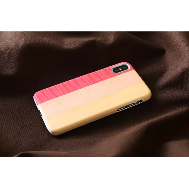 Apsauginis dėklas man and wood iPhone X/XS — pink pie white