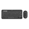 Logitech Pebble 2 Combo for Mac belaidė klaviatūra ir pelė QWERTZ vokiška grafito spalva