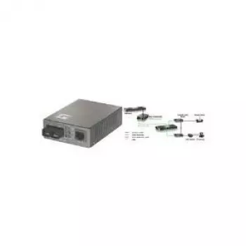 Konverteris LevelOne RJ45 į SC Fast Ethernet, daugiamodis šviesolaidis, 2 km, PoE PD