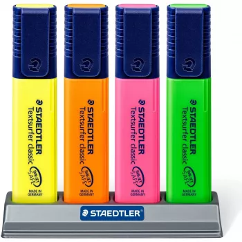 Markeriai Staedtler Textsurfer classic 364 Chisel tip Žalia Oranžinė Rožinė Geltona