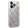 Karl Lagerfeld KLHCP14XLMNMS iPhone 14 Pro Max 6.7″ kietasis dėklas sidabrinis / sidabrinis Liquid Glitter Monogram