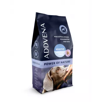 ADDVENA Power of Nature Adult Sensitive Medium/Large Ėriena - sausas šunų maistas - 10kg