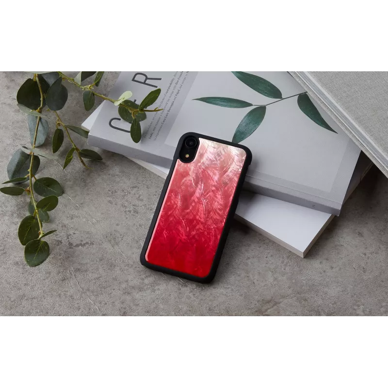Dėklas telefonui iKins, iPhone XR, rožinio ežero ir juodos spalvos dviejų tonų apsauginis dangtelis