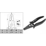 C.k tools T3895 ESD vielos nuėmiklis 0,8–2,6 mm laidininkams
