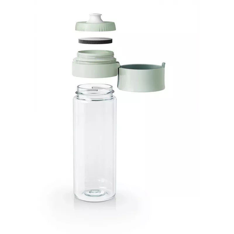 Vandens butelis daugkartinis BRITA Fill&Go Vital 600 ml su integruotu MicroDisc filtru, Žalias