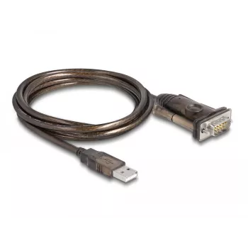 Adapteris USB 2.0 Type-A į RS-232 D-Sub 9 kontaktų kištuką DeLOCK 62646
