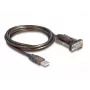 Adapteris USB 2.0 Type-A į RS-232 D-Sub 9 kontaktų kištuką DeLOCK 62646
