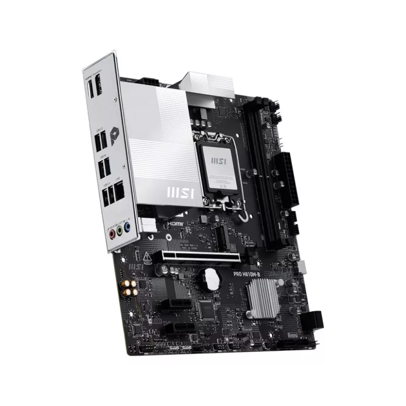 MSI PRO H810M-B pagrindinė plokštė Intel H810 LGA 1851 (Socket V1) micro ATX