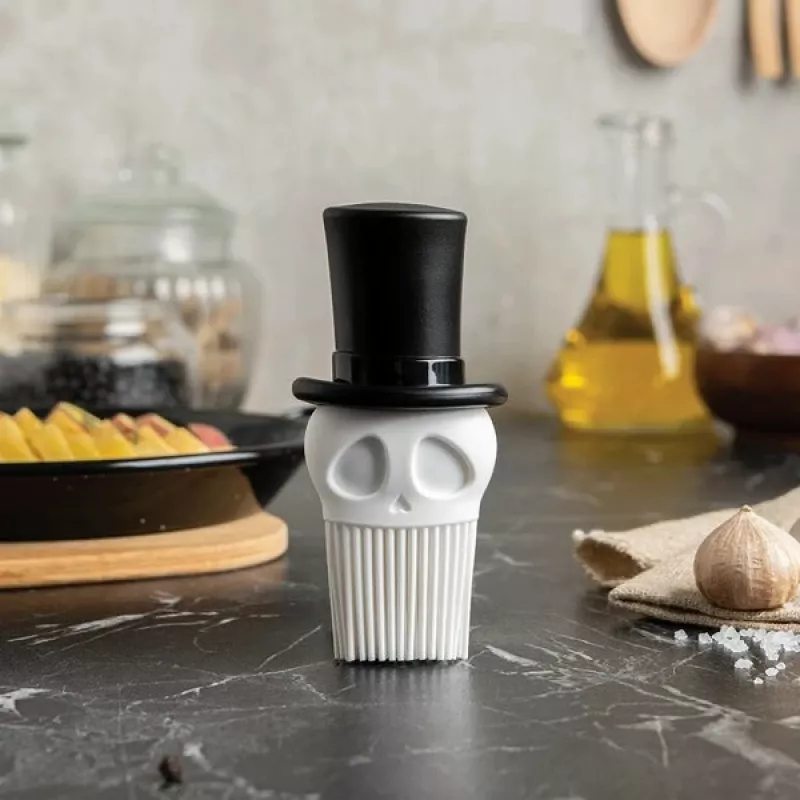 Ototo Design Skull Brush silikoninis šepetėlis maistui patepti