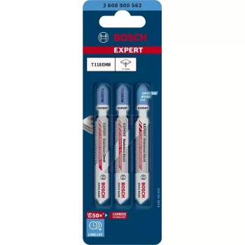 Bosch Expert T118 EHM pjūklelio geležtė karbidinė 3 vnt.