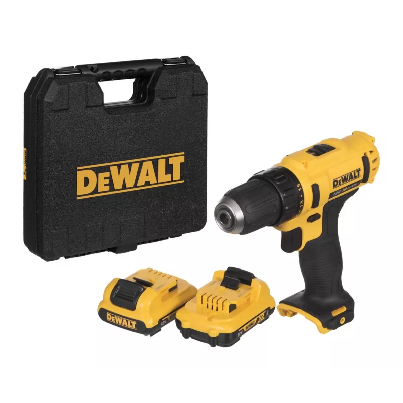DeWALT DCD 10.8V belaidis gręžtuvas-suktuvas su raktuojamu griebtuvu, Li-Ion, Euro kištukas