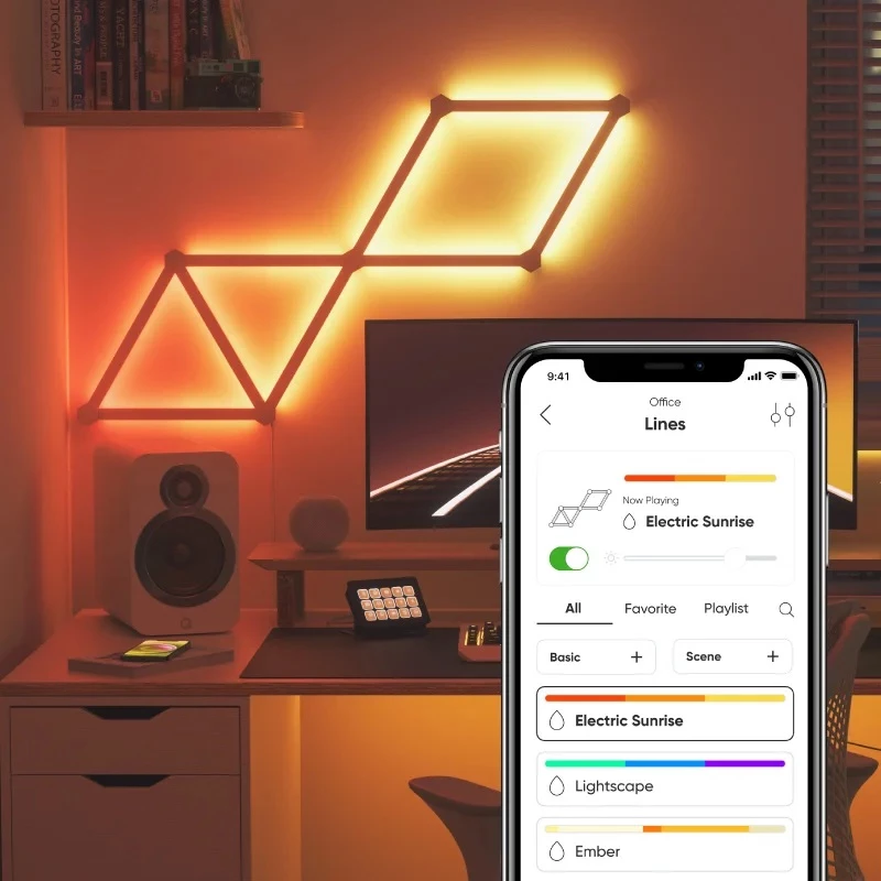 Nanoleaf Lines apšvietimo rinkinys NL59-K-0002LW-9PK-EU