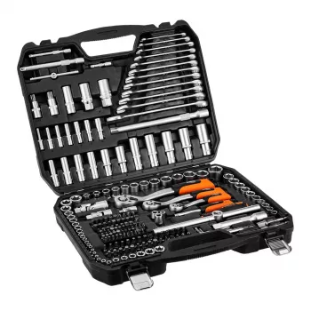 Įrankių rinkinys NEO tools 10-220 — 220 dalių rankinių įrankių komplektas