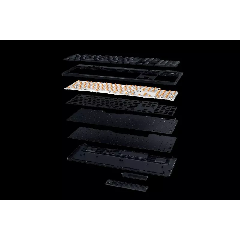 Klaviatūra Razer BlackWidow V4 Low-Profile HyperSpeed mechaninė belaidė RGB