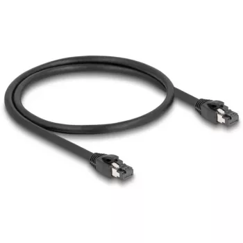 Delock Patch-Cable RJ-45 (M) į RJ-45 (M) 50 cm 7,5 mm SFTP PiMF CAT 8,1 halogen-free, snagless juoda (80232)