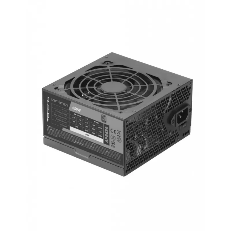 Maitinimo blokas TACENS ANIMA APB650 80+ Bronze 650W ATX, viena +12V magistralė, moduliniai kabeliai