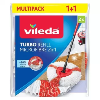 Vileda valymo antgalis šluotai Raudonas Baltas