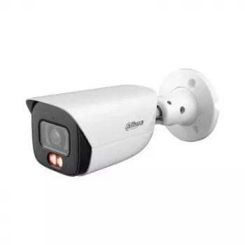 Bulletinė IP kamera DAHUA IPC-HFW3649E-AS-IL — 6 MP CMOS, 3288×1850, PoE, DC, lubų/sienos montavimas, balta