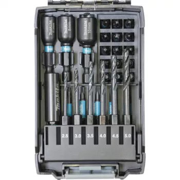Gręžtų rinkinys Makita E-22866 — 31 vnt., įvairių dydžių medžiui, metalui, mūrui