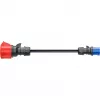 Adapteris go-e Gemini flex 22 kW į CEE Blue 16 A - juodas - tiesus - tiesus - IP55 - 22 kW - 16 A