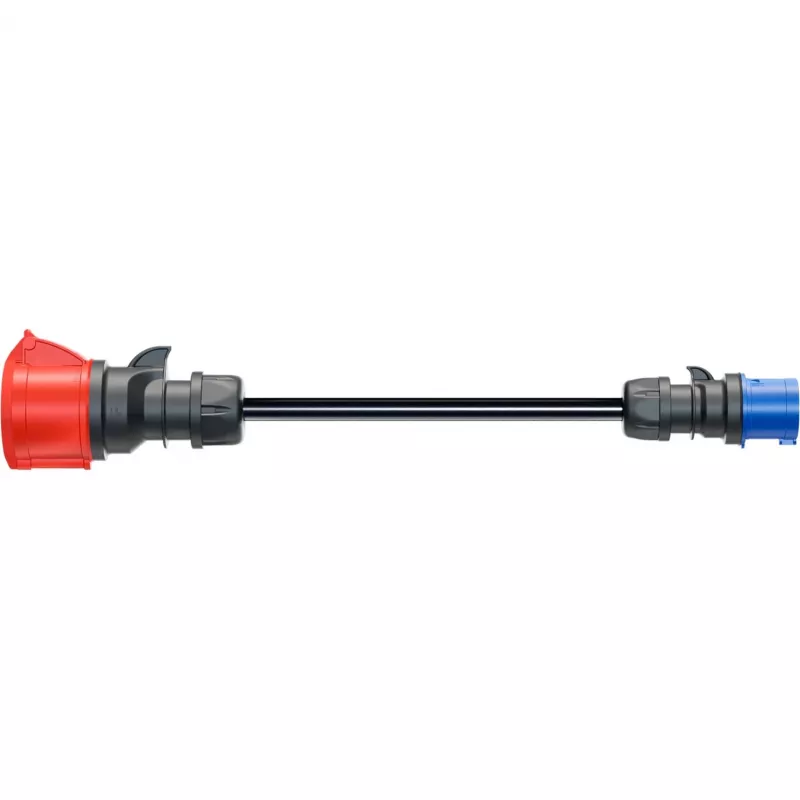Adapteris go-e Gemini flex 22 kW į CEE Blue 16 A - juodas - tiesus - tiesus - IP55 - 22 kW - 16 A
