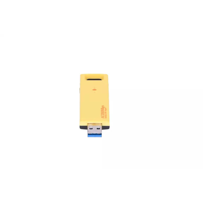 Belaidis USB adapteris Extralink U1200AC AC1200 Dual Band, geltonas plastikas