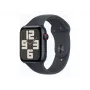 Apple Watch SE GPS + Cellular 44 mm vidurnakčio aliuminio korpusas su vidurnakčio sporto juostele – M/L