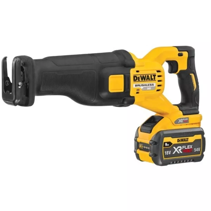DeWALT DCS389X2-QW abipusis pjūklas 3000 smūgių/min Juodas, Geltonas