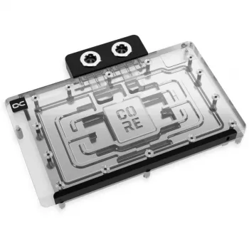 Alphacool Core Aliumininis Chrome Juodas Vario Galinė Plokštė 148.5x201.4x34.4mm