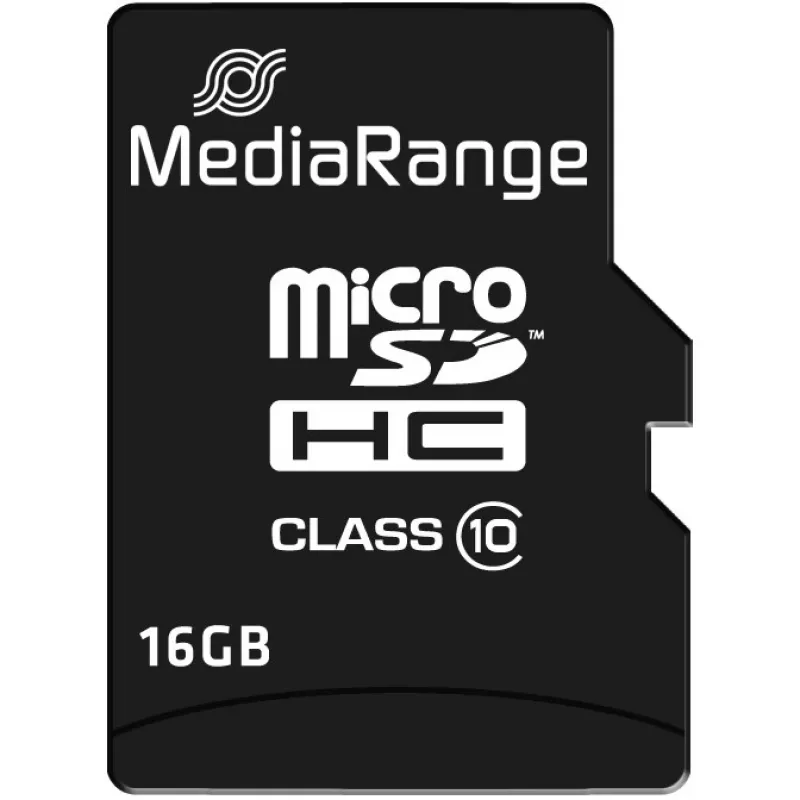 Atminties kortelė MediaRange 16GB MicroSDHC Class 10 MR958