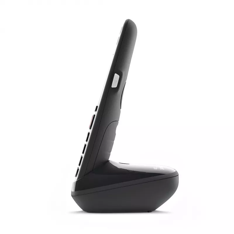 Gigaset E720 Analoginis/DECT telefonas su skambučio numerio atpažinimu, juodas