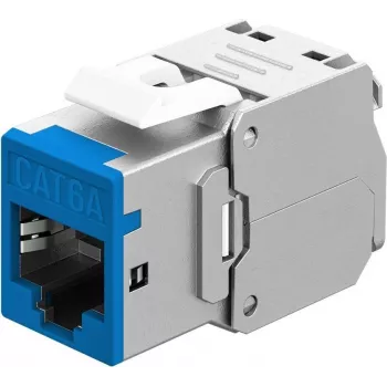Goobay Keystone-Modulis RJ45 CAT 6A, STP, Slim, Mėlynas (77944)